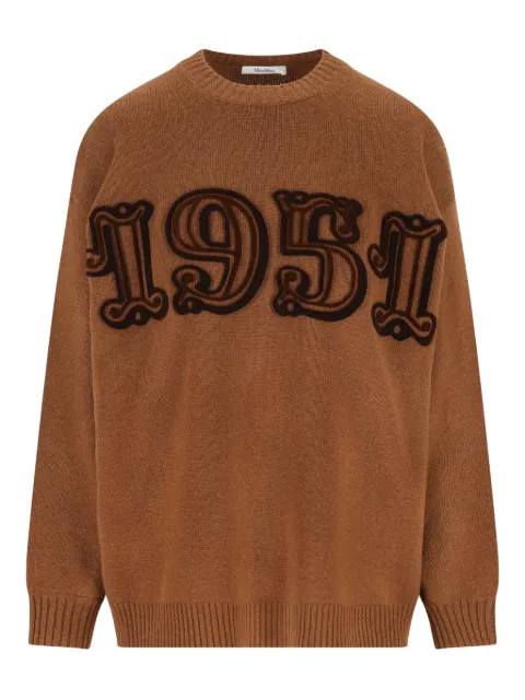 Max Mara embroidered wool sweater
