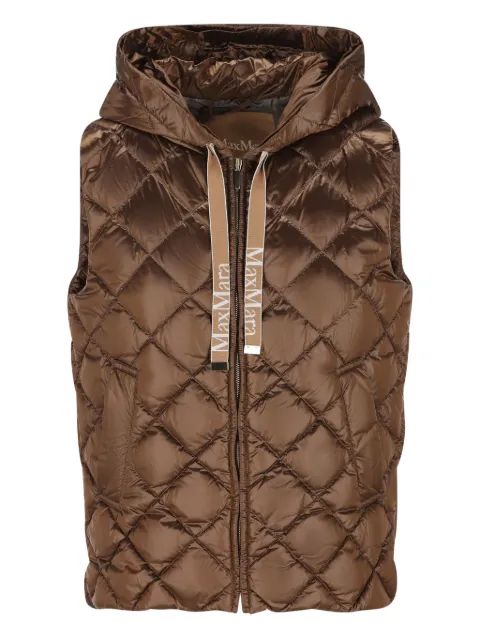 Max Mara chaleco con motivo de rombos