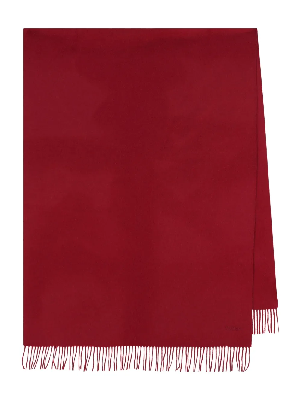 Max Mara fringed cashmere scarf - レッド Max Mara fringed cashmere scarf - レッド