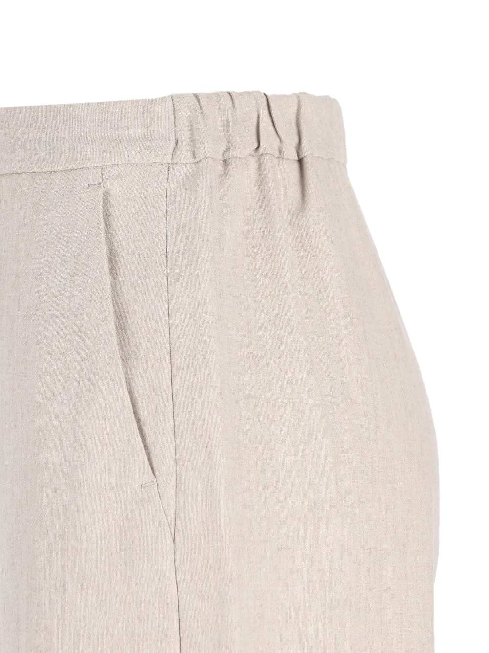 'S Max Mara Broek met trekkoordtaille Beige