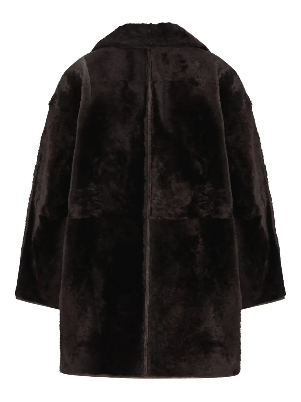 Max Mara reversible leather coat - Bruin