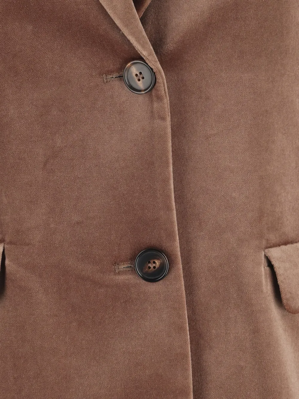 'S Max Mara Blazer met enkele rij knopen Bruin