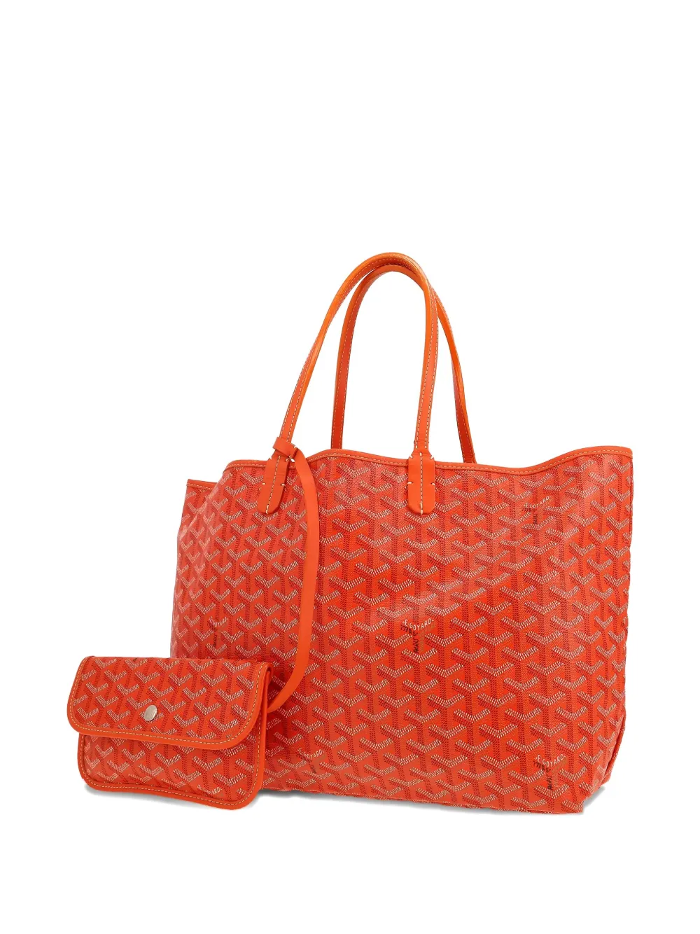 Pre-owned Goyard 2010 Saint-louis Tote Bag In Orange