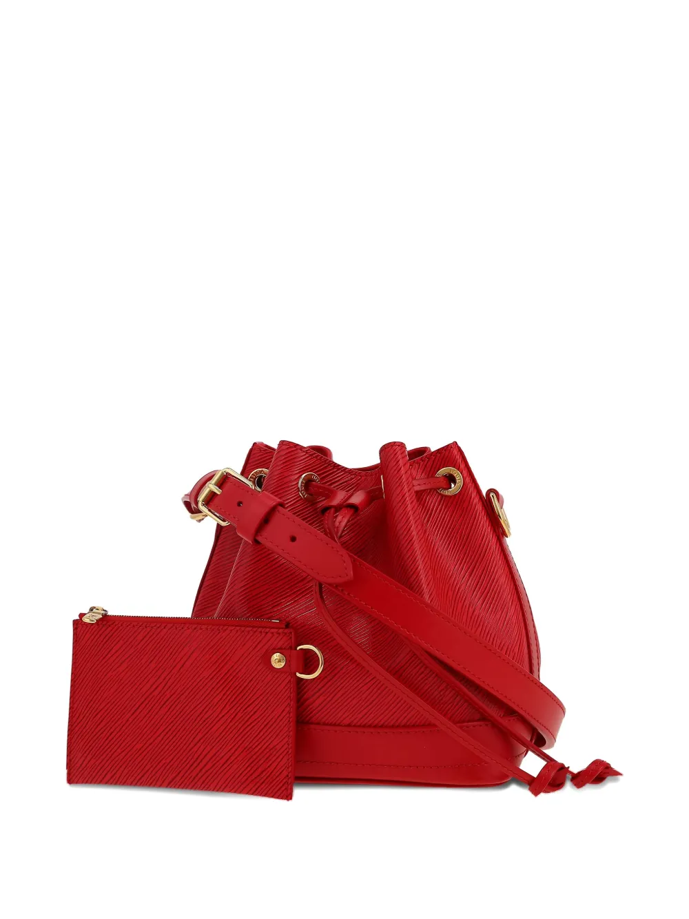 Pre-owned Louis Vuitton 2020s Noé Epi Leather Handbag In Red