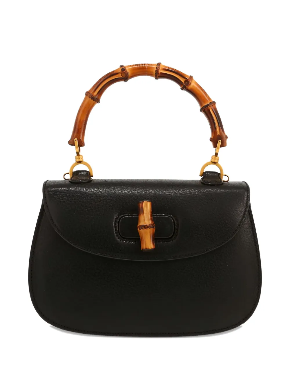 Gucci Pre-Owned 2000s バンブー ショルダーバッグ - ブラック Gucci Pre-Owned 2000s バンブー ショルダーバッグ - ブラック