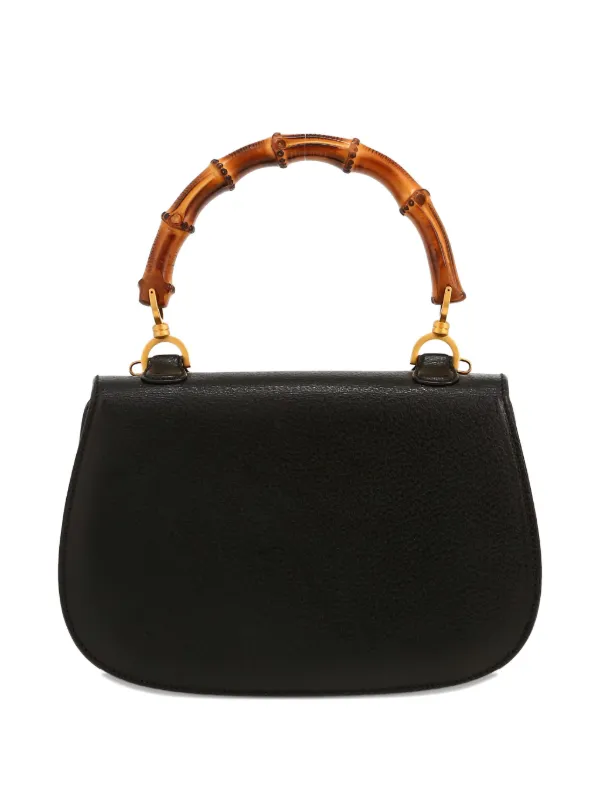 Gucci Pre-Owned 2000s Bamboo Shoulder Bag | Black | FARFETCH