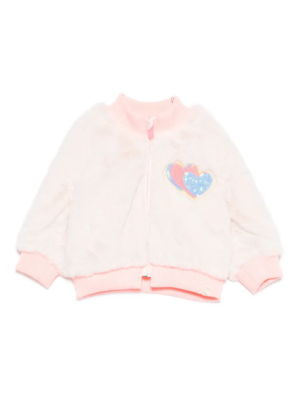 Billieblush Faux-fur Jacket In Pink