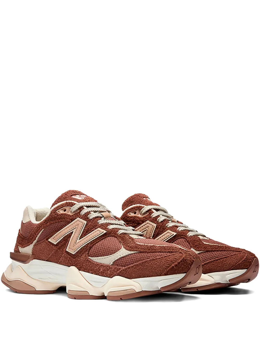 New Balance 9060 Sparrow Suede Sneakers In Brown