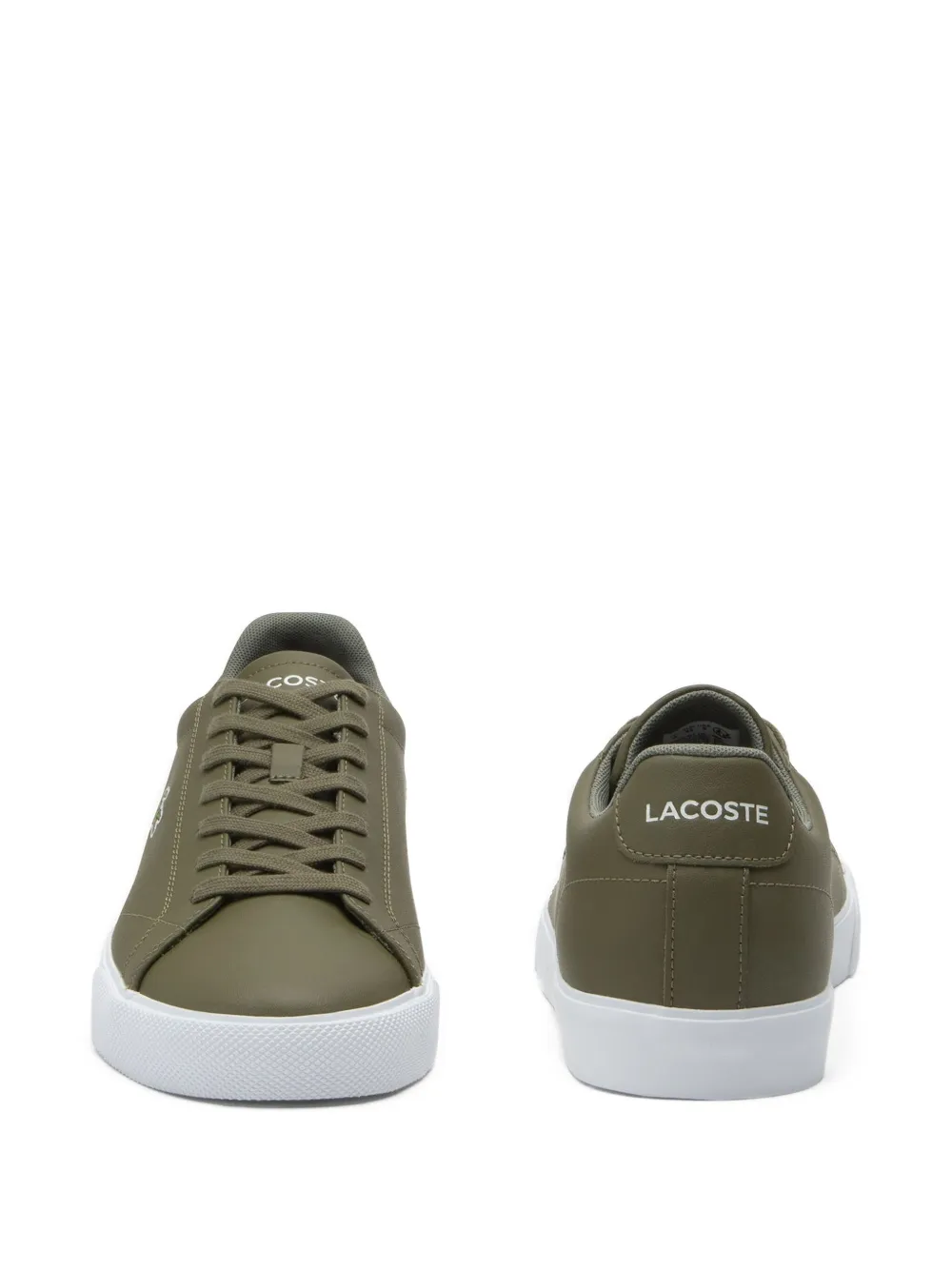 Lacoste Lerond Set leather sneakers Groen