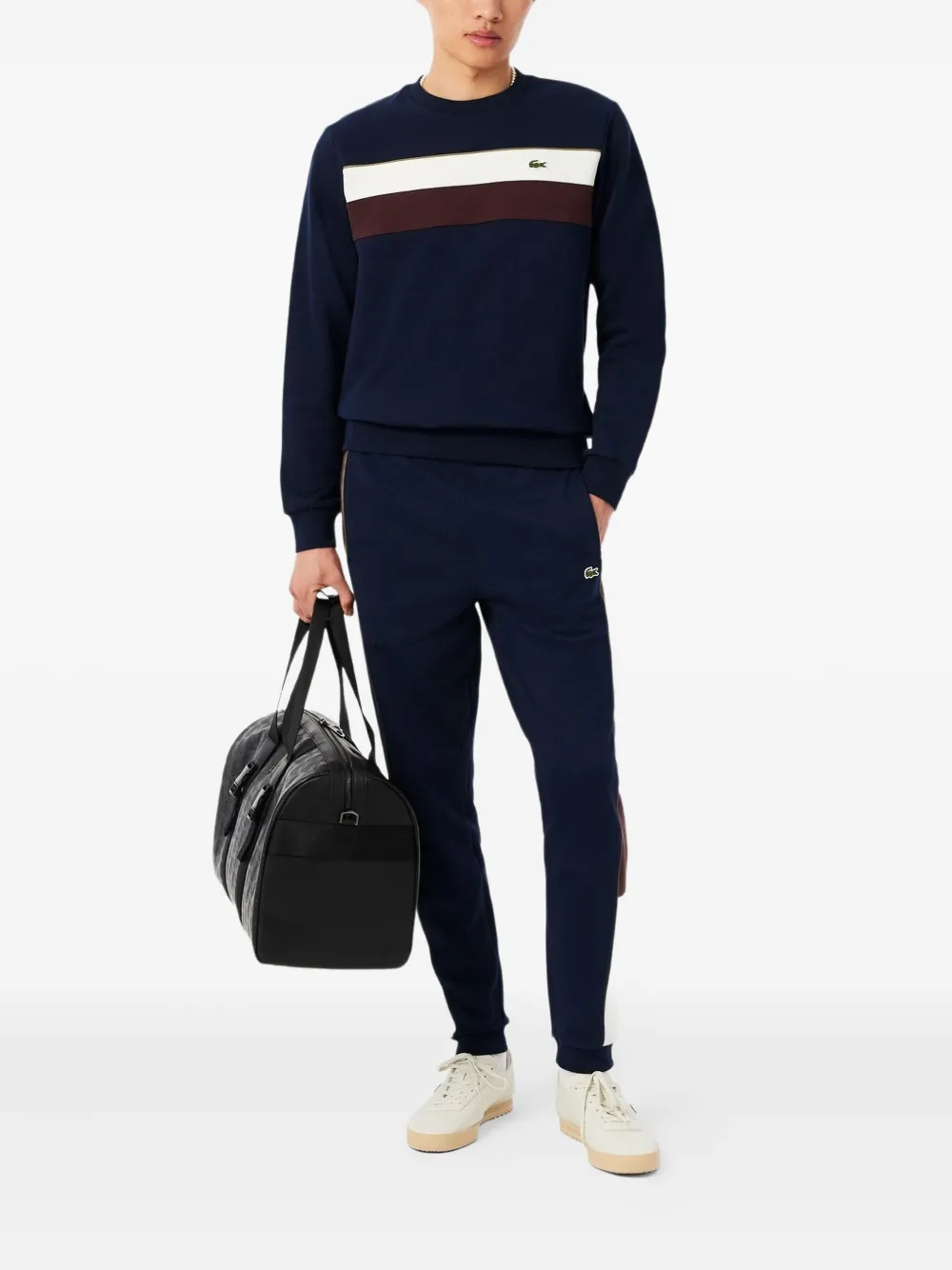 Lacoste panelled tracksuit trousers - Blauw