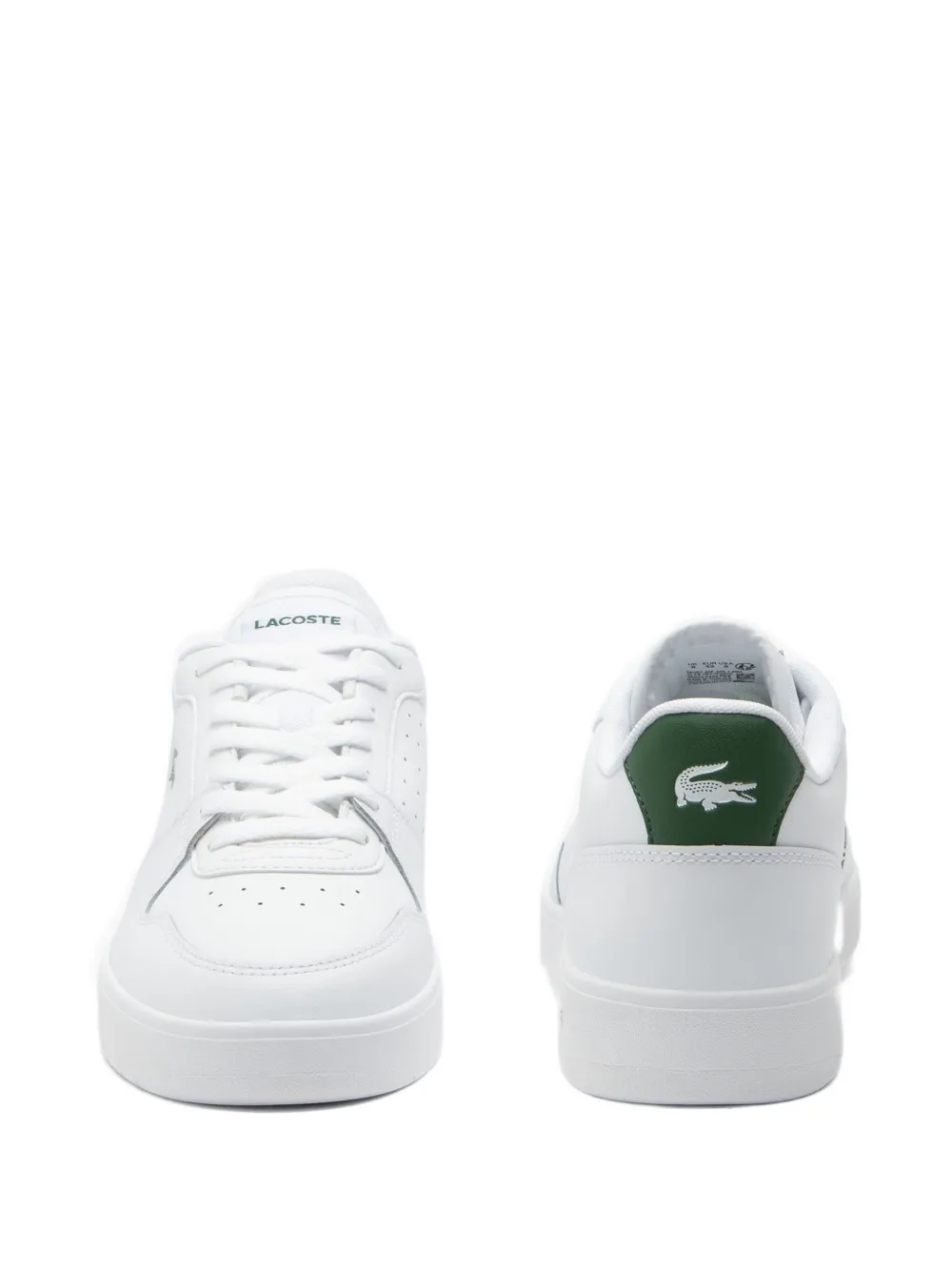Lacoste Court Ace Leather Sneakers In White
