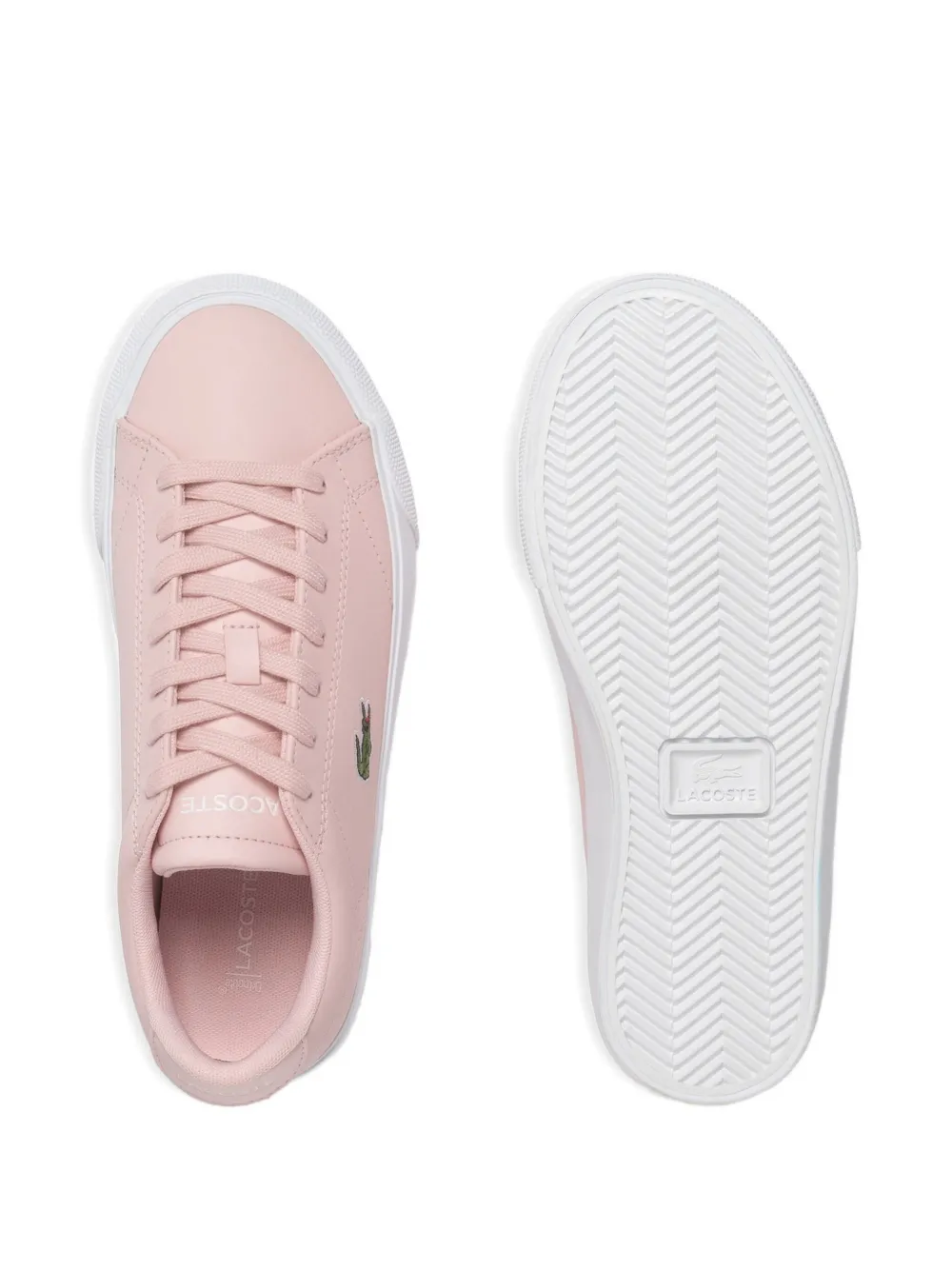 Lacoste Lerond Set leather sneakers Pink