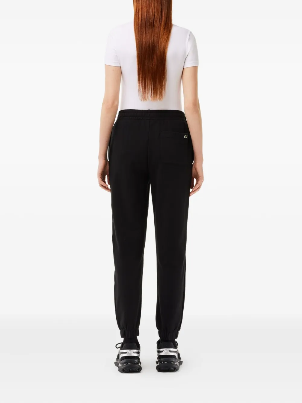 Lacoste Embroidered Logo Track Pants In Black