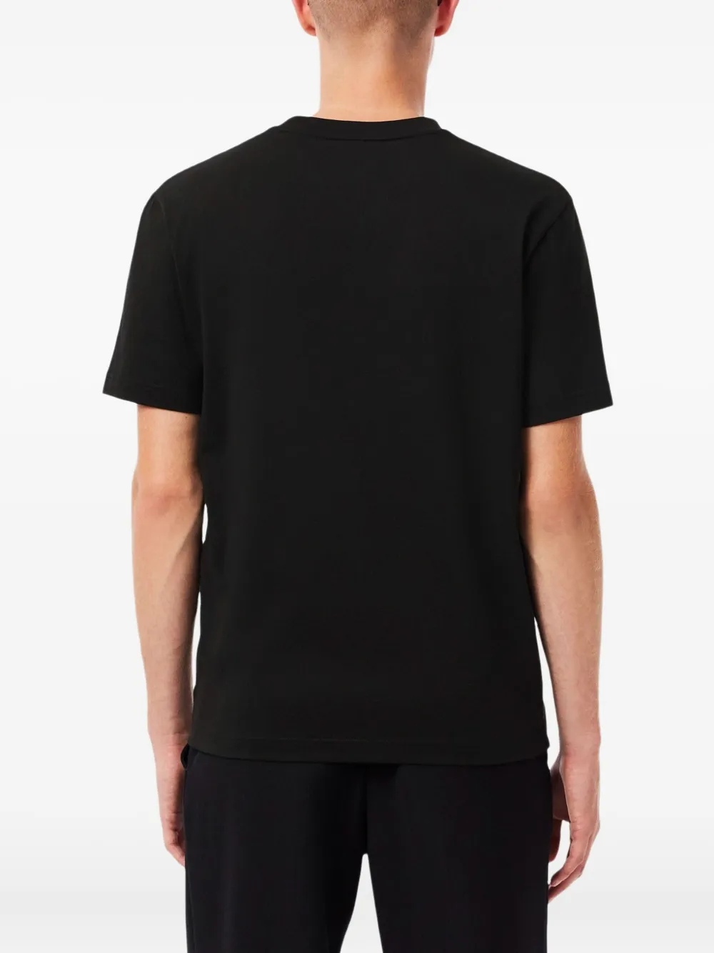 Lacoste Three-stripe T-shirt In Black