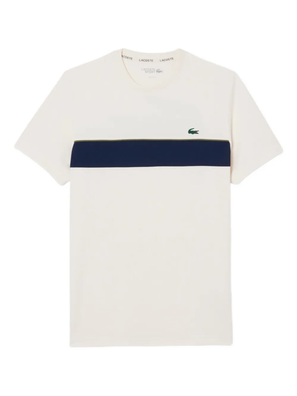 Lacoste colour-block crew-neck t-shirt - ホワイト Lacoste colour-block crew-neck t-shirt - ホワイト