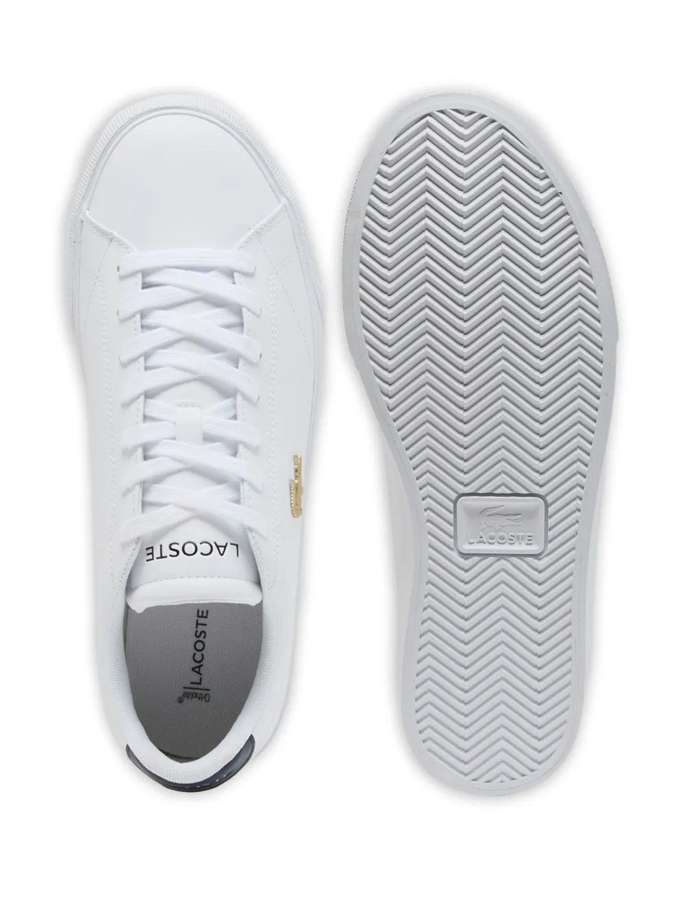 Lacoste Lerond Set leren sneakers Wit