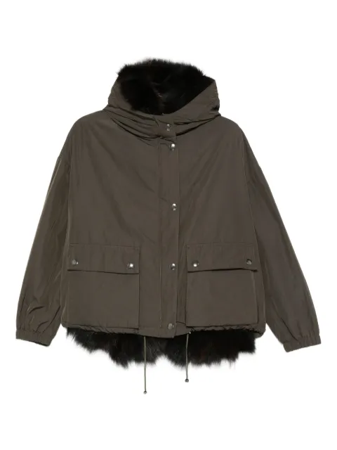 Martylò fur-trimmed hooded jacket