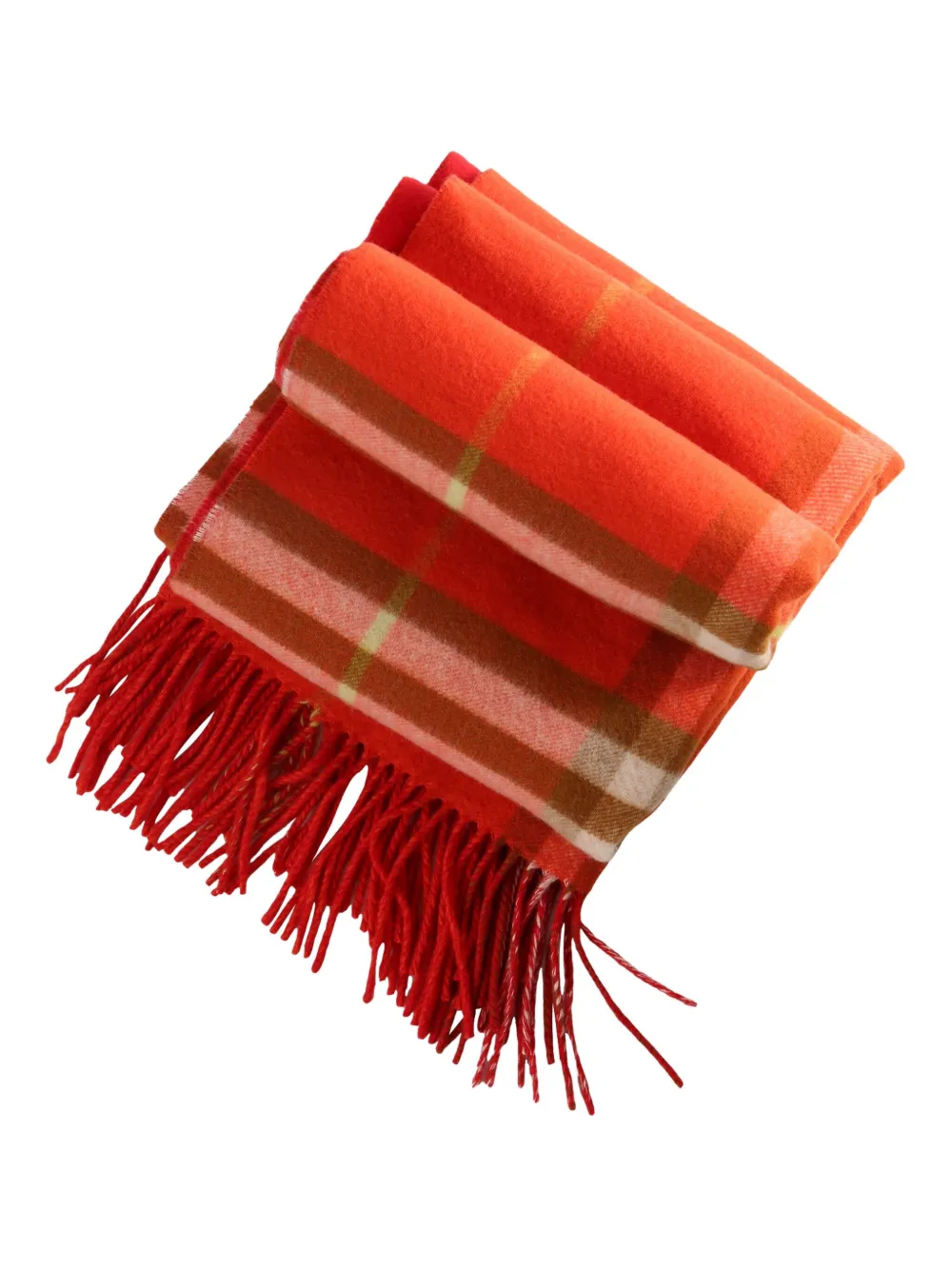 Burberry checked fringed scarf | Women | Image 2
