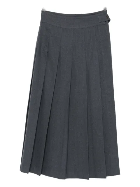 Róhe buttoned midi pleated skirt