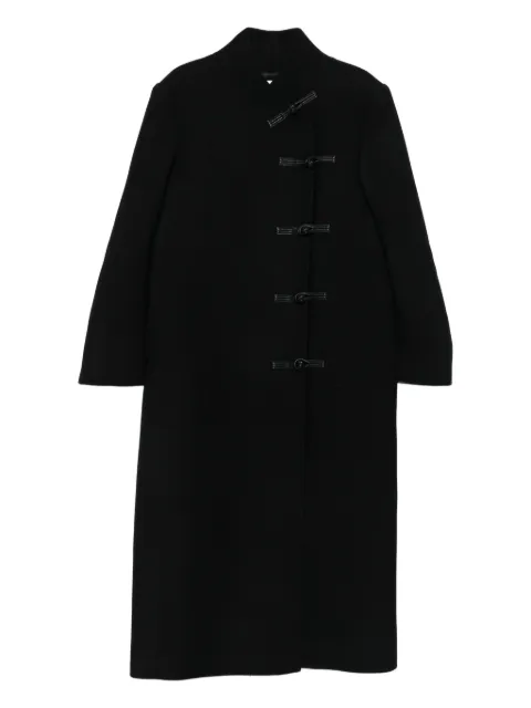 Róhe band-collar toggle coat