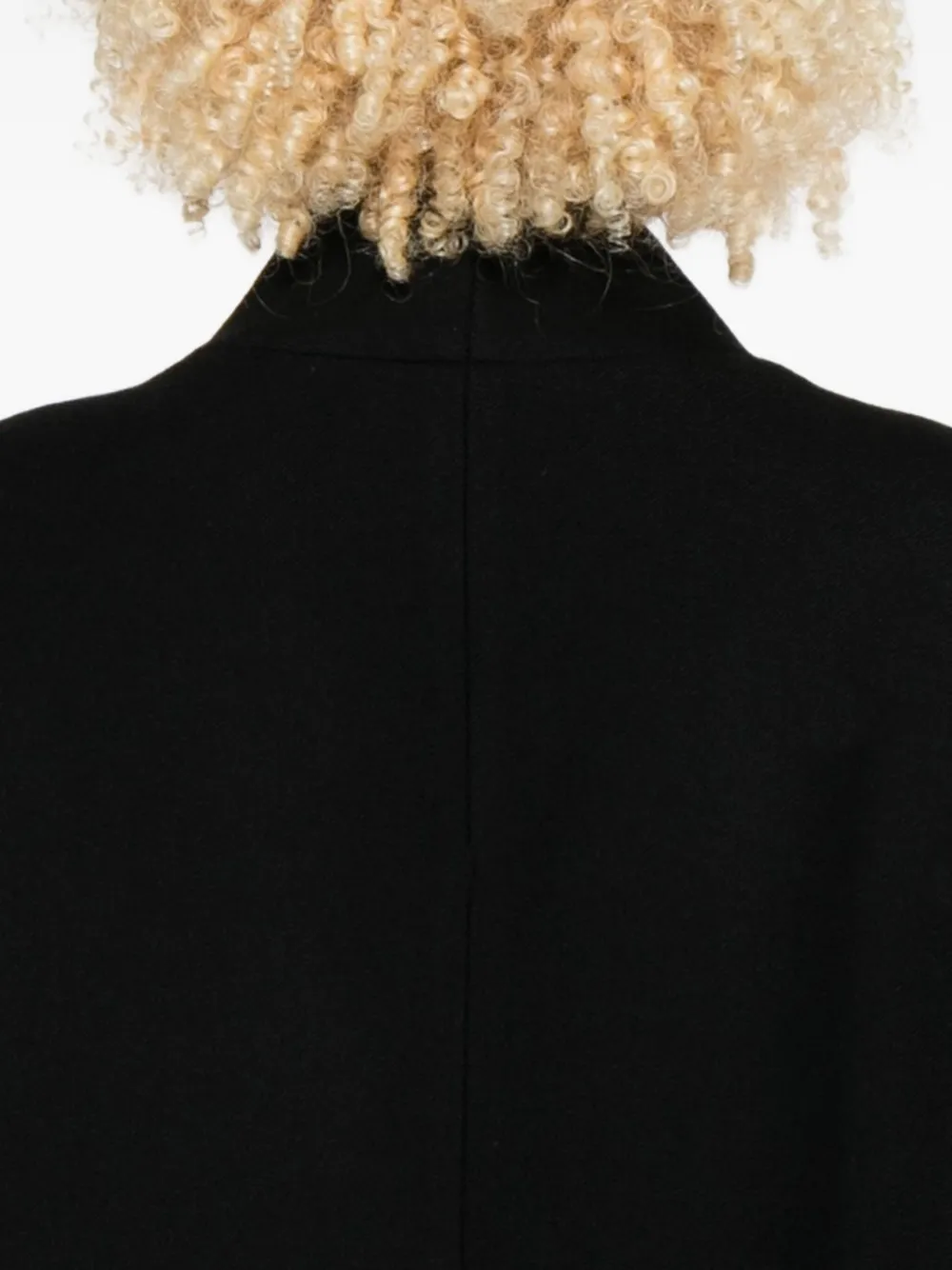 Rohe Band-collar Toggle Coat In Black