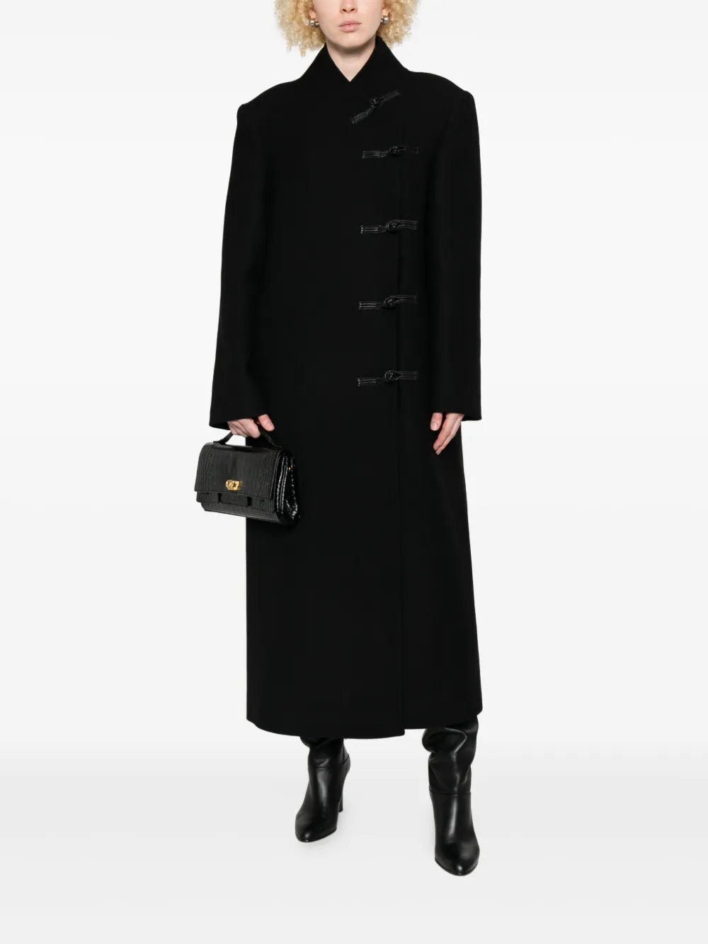 Róhe band-collar toggle coat | Single Breasted Coats | Image 2