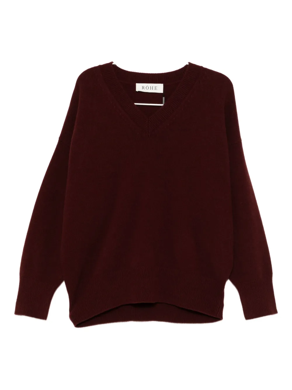 Rohe Wool V-neck Sweater In Red