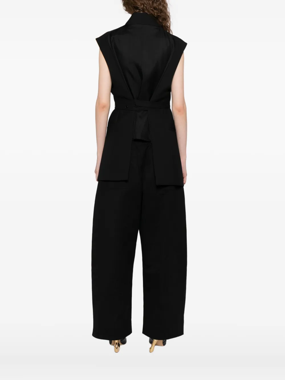 Rohe Reimagined Oversized Gilet In Black