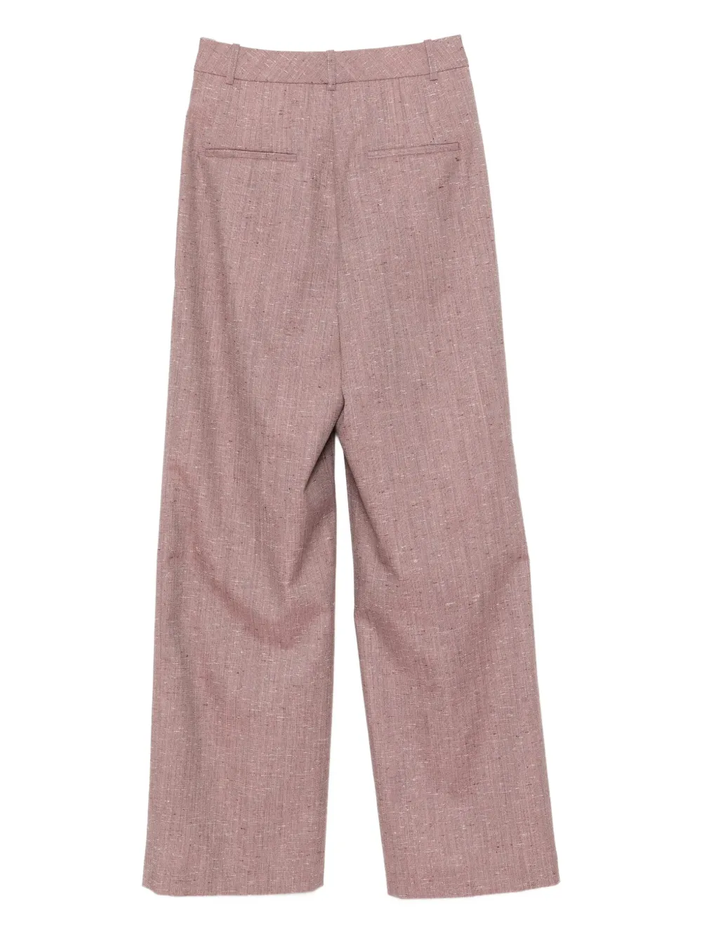 Róhe Mid waist tweed broek - Paars
