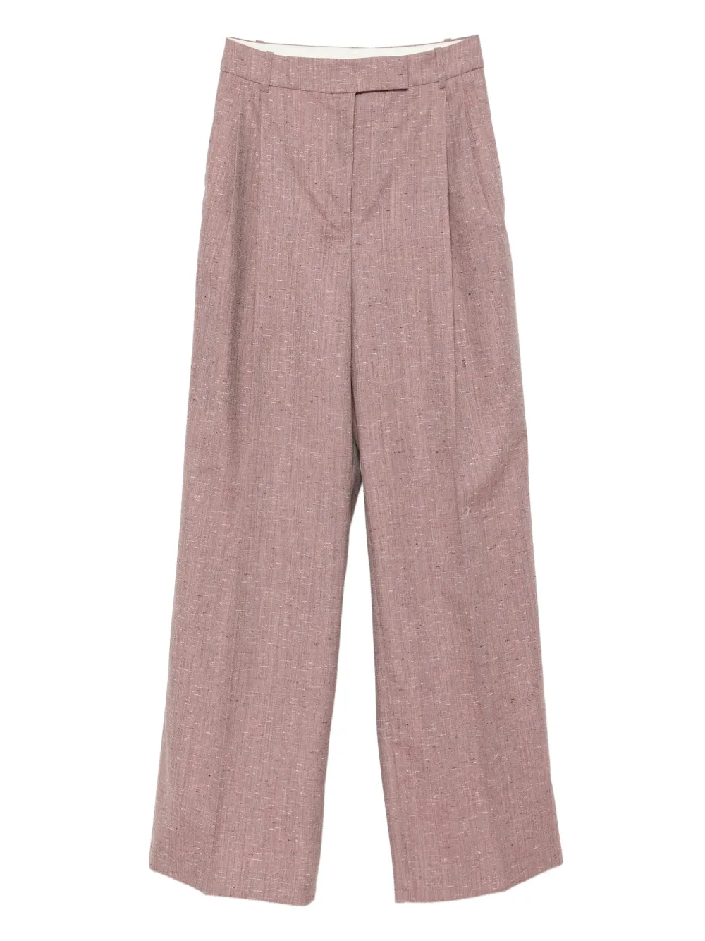 Róhe mid-waist tweed trousers | Purple | Image 1