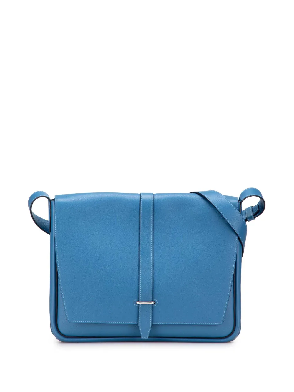 Hermès Pre-Owned 2018 Togo Steve Light Junior Messenger crossbody bag | Blue | Image 1