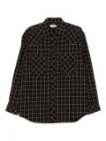 LEMAIRE plaid shirt - Black