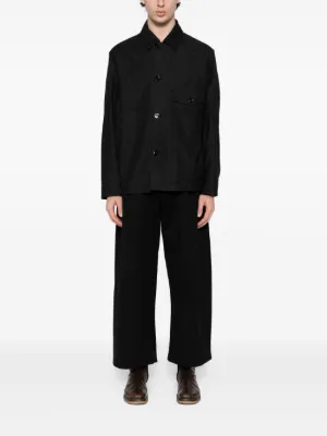 ジャケット・アウター LEMAIRE LIGHT FELTED WOOL LONG OVERSHIRT ジャケット・アウター LEMAIRE LIGHT FELTED WOOL LONG