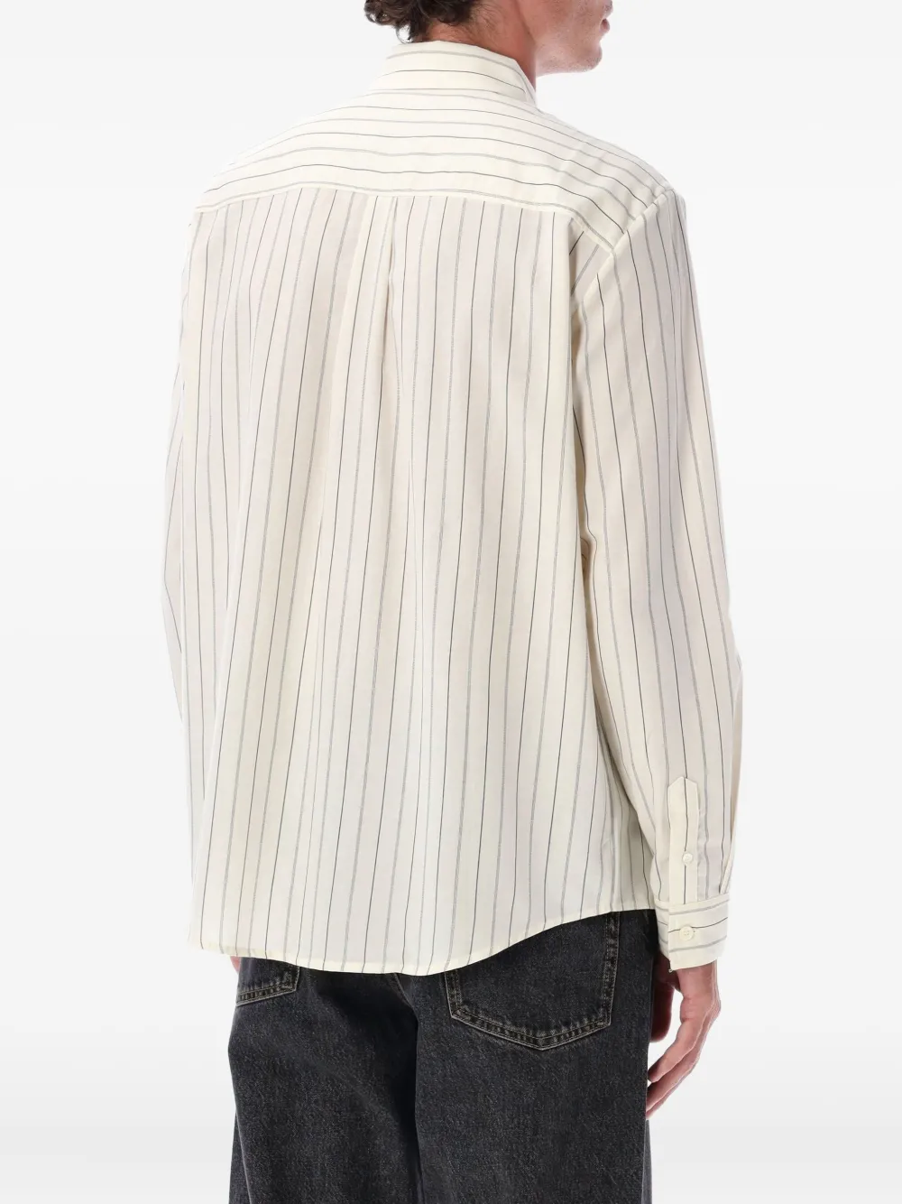 A.P.C. Clement pinstripe long-sleeve shirt - Wit