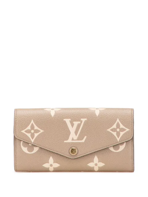 Louis Vuitton Pre-Owned 2021-2025 Bicolor Monogram Empreinte Sarah Wallet long wallets