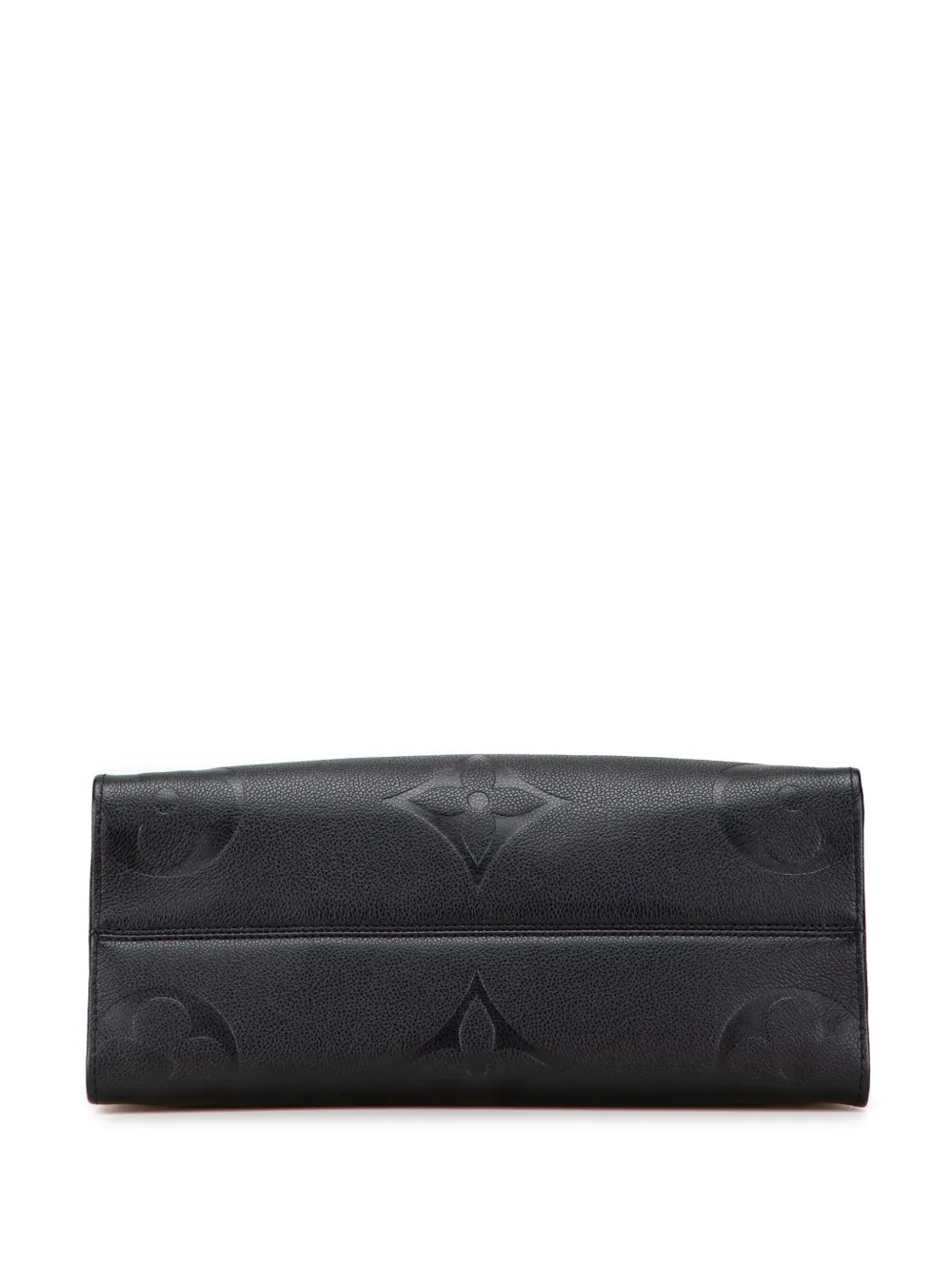 Pre-owned Louis Vuitton 2021-2025 Monogram Empreinte Onthego Mm Satchel In Black