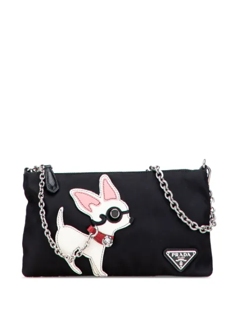 Prada Pre-Owned 2000-2013 Tessuto Chihuahua Chain Pouch shoulder bag