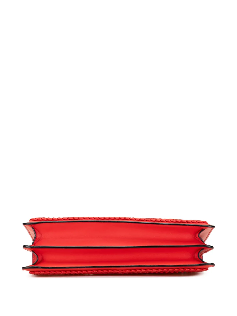 Pre-owned Bvlgari 2023 Medium Leather Plisse Serpenti Forever Shoulder Bag In Red