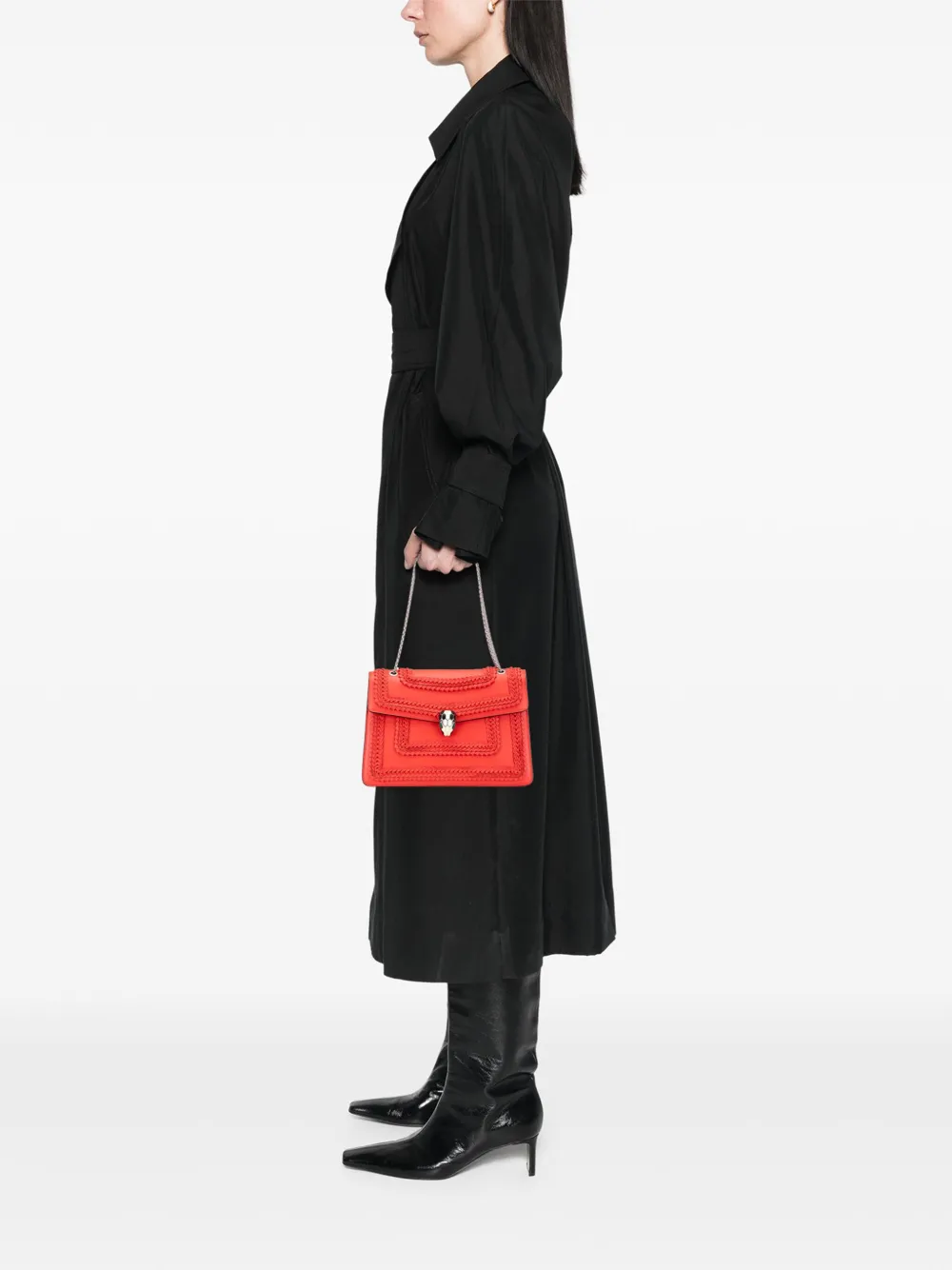 Bvlgari Pre-Owned 2023 Medium Leather Plisse Serpenti Forever shoulder bag | Pre-Owned | Image 2