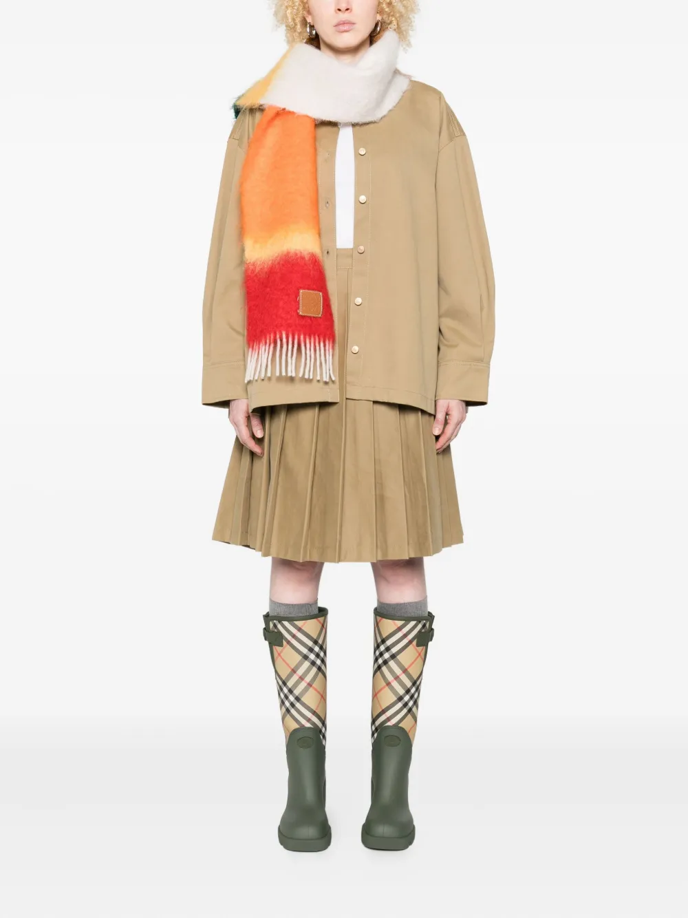 7 For All Mankind Plooirok - Beige