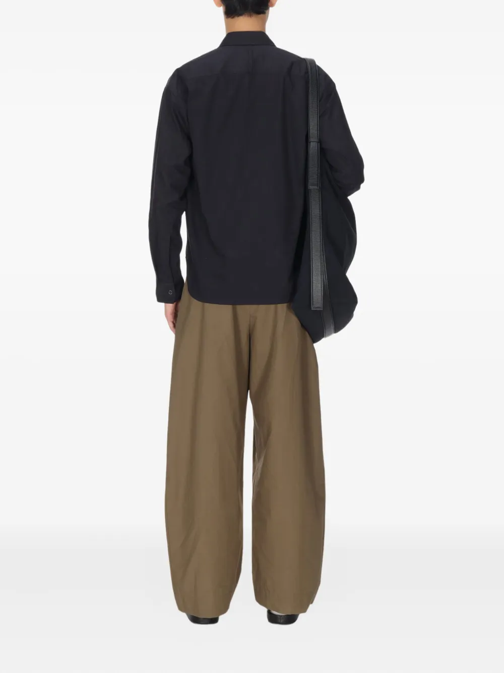 Studio Nicholson Solst Pocket Long-sleeve Shirt In Blue
