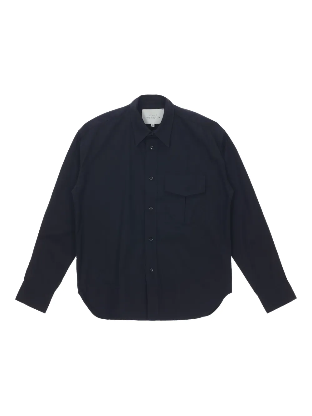 Studio Nicholson Solst ロングスリーブ シャツ - ブルー Studio Nicholson Solst ロングスリーブ シャツ - ブルー