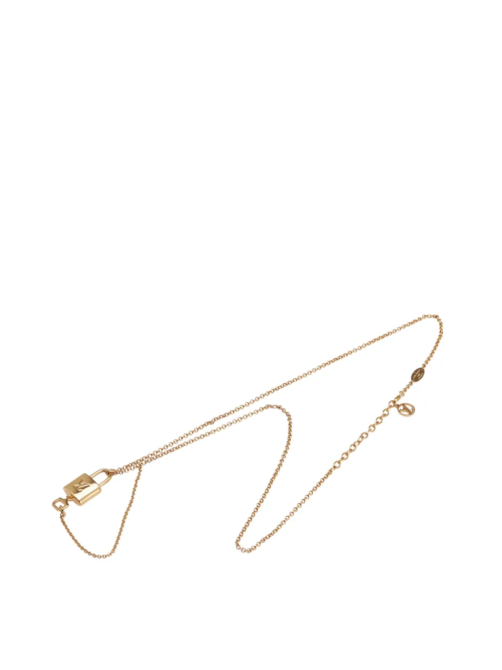 Louis Vuitton Pre-Owned 2021 Gold Plated Locky Pendant Necklace costume necklace | Image 2