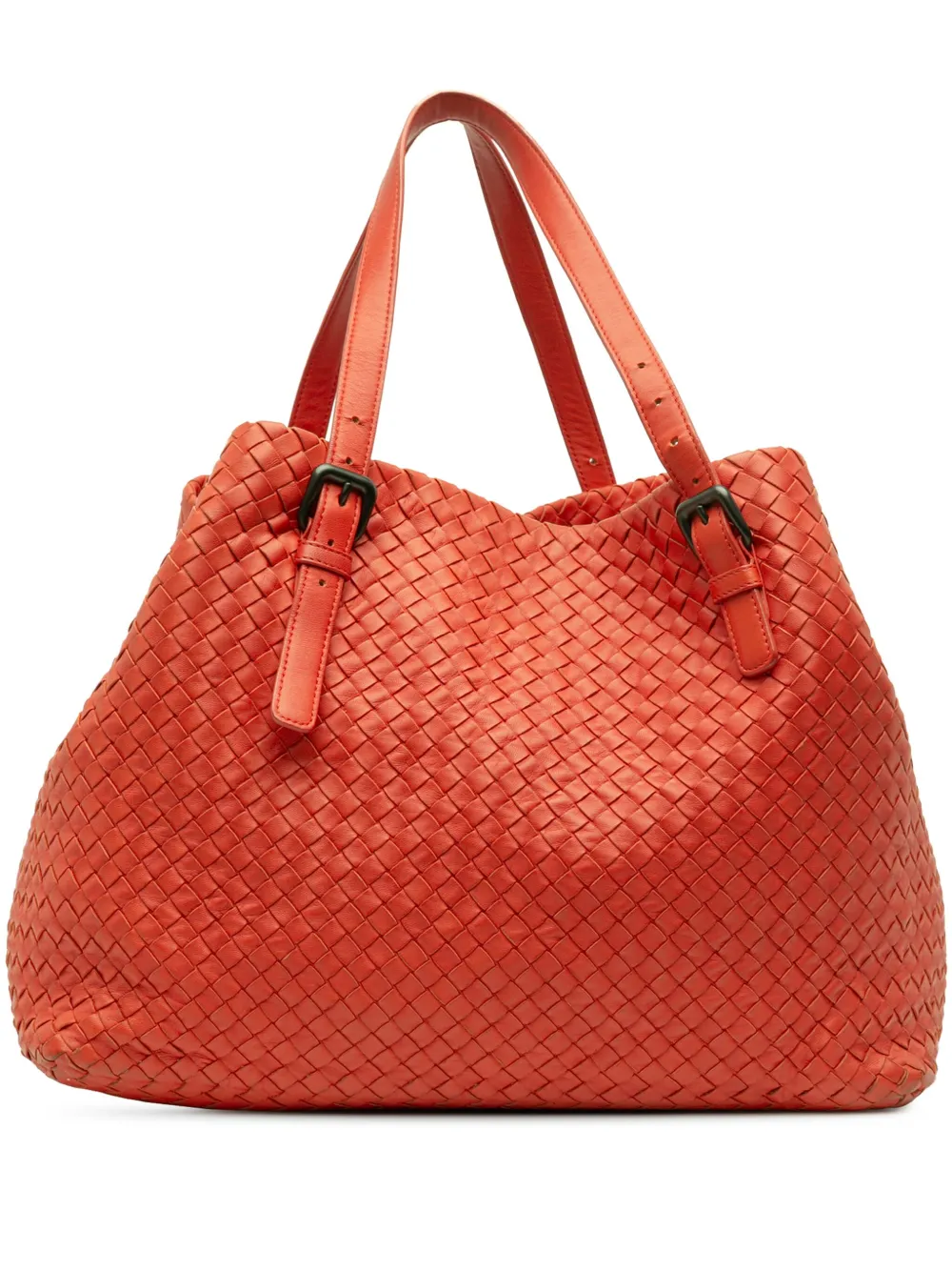Bottega Veneta Pre-Owned 2012-2025 Large Nappa Intrecciato Cesta tote bag | Red | Image 1