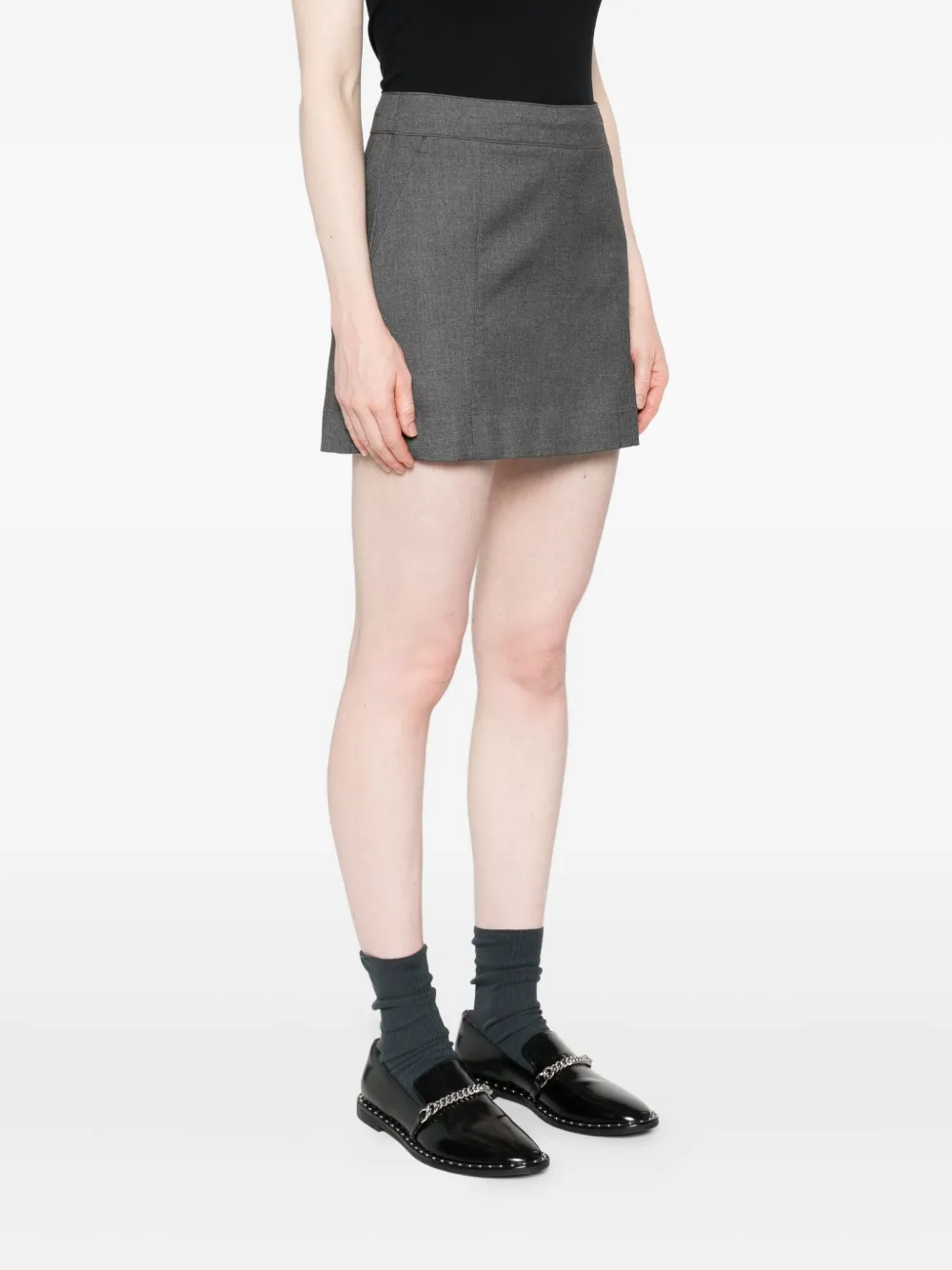 Dunst High-waisted A-line Skirt In Gray