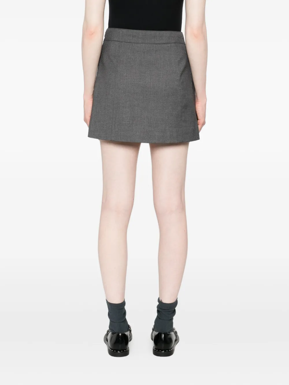 Dunst High-waisted A-line Skirt In Gray