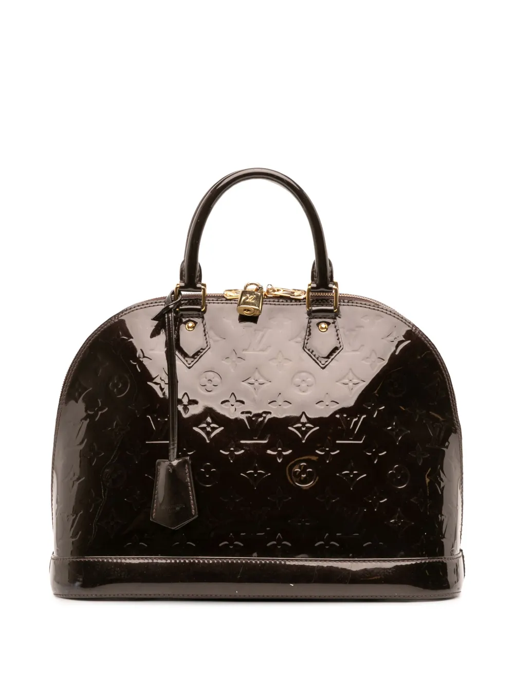 Louis Vuitton Pre-Owned 2014 モノグラム ヴェルニ アルマ MM ハンドバッグ - パープル Louis Vuitton Pre-Owned 2014 モノグラム ヴェルニ アルマ MM ハンドバッグ - パープル