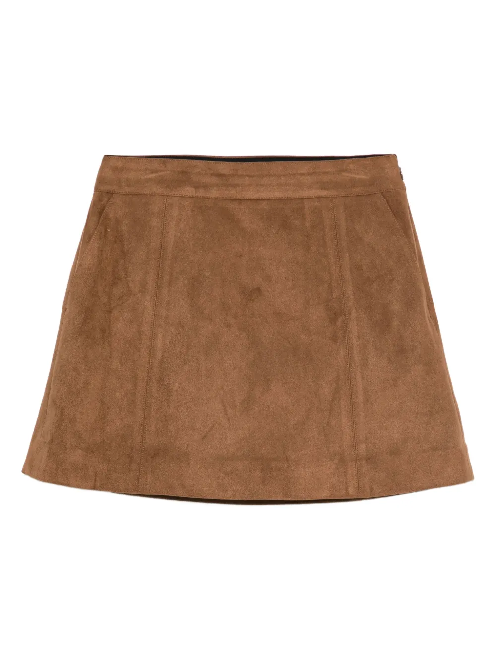 DUNST high-waisted A-line skirt - ブラウン DUNST high-waisted A-line skirt - ブラウン