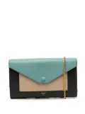 Celine Pre-Owned 2015 Tricolor Leather Pocket Envelope Wallet On Chain crossbody bag - Black