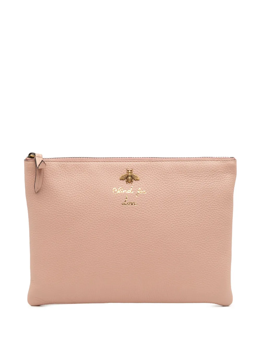 Gucci Pre-Owned 2000-2015 レザー ブラインドフォーラブ クラッチバッグ - ピンク Gucci Pre-Owned 2000-2015 レザー ブラインドフォーラブ クラッチバッグ - ピンク
